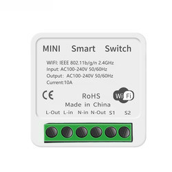 Contador de tiempo teledirigido de la retransmisión de la voz del interruptor del APP del triturador del interruptor de Tuya 16A 10A Wifi del módulo de la vida elegante de Smart