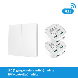 tipo inalámbrico interruptor de la luz remoto autopropulsado del interruptor 86 de la pared 16A de la prenda impermeable