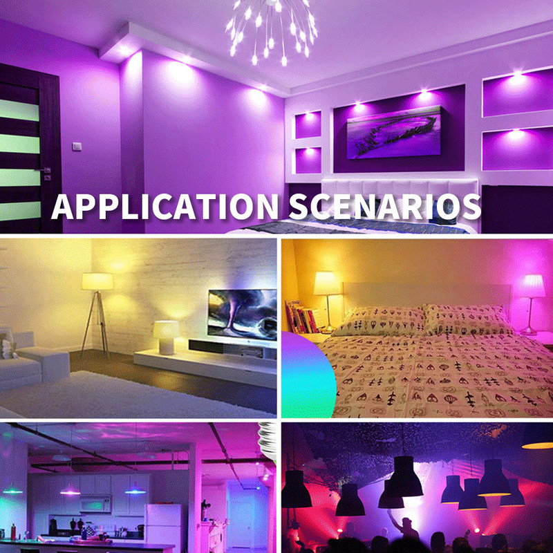 Lámparas LED RGB de voltaje AC 100-240V con capacidad de control remoto