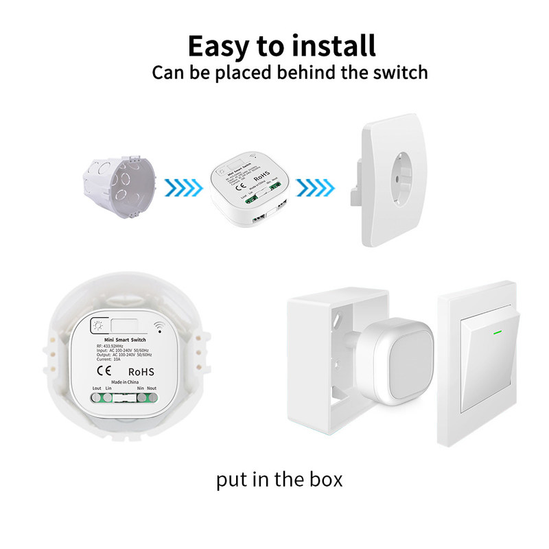 uno mismo dominante Homekit de Wifi tres teledirigidos inalámbricos del interruptor 2.4GHz en apagado el interruptor