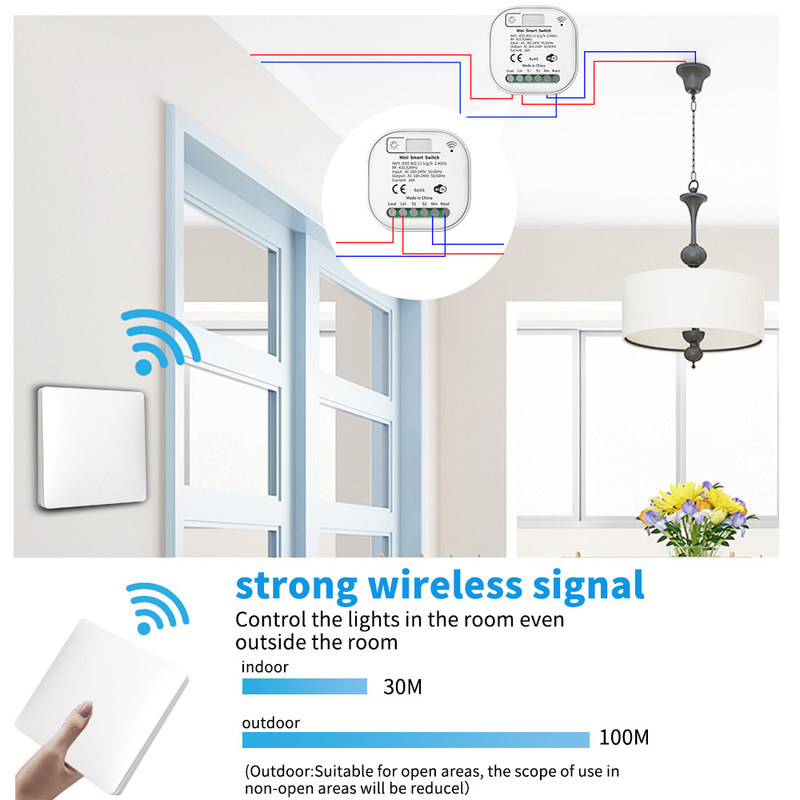 uno mismo dominante Homekit de Wifi tres teledirigidos inalámbricos del interruptor 2.4GHz en apagado el interruptor