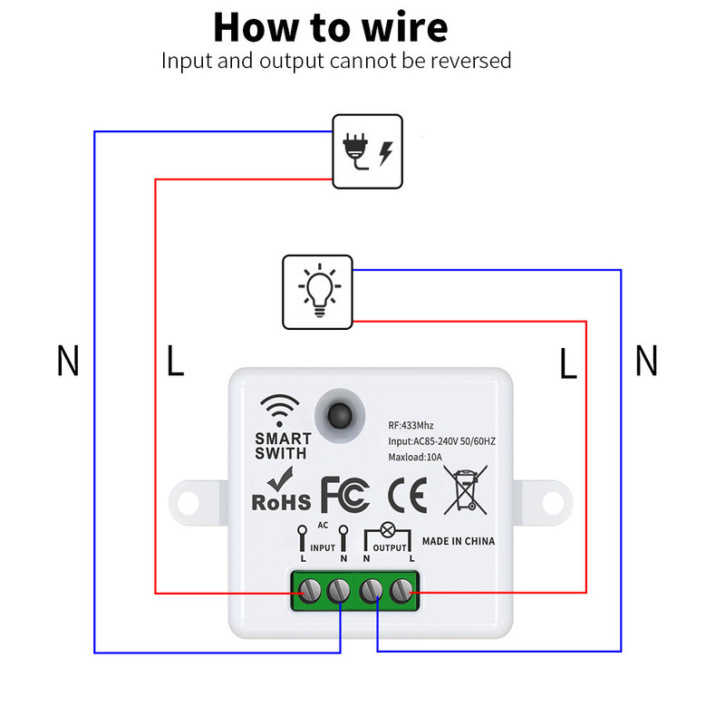 Tuya Control remoto inalámbrico Switch controlador y receptor coinciden con el soporte de módulo tuya control de voz de Google Alexa