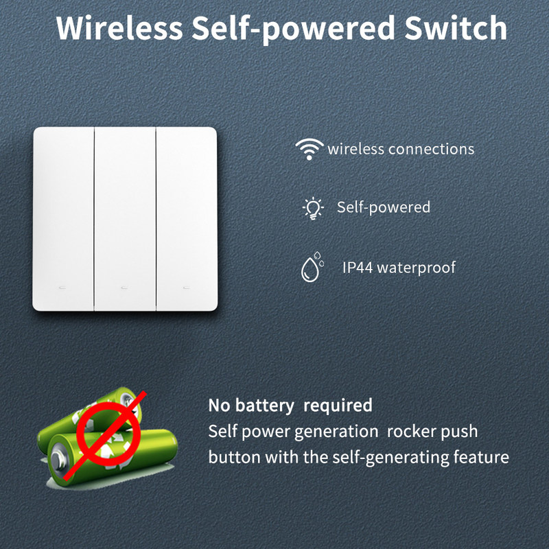 Tuya Control remoto inalámbrico Switch controlador y receptor coinciden con el soporte de módulo tuya control de voz de Google Alexa