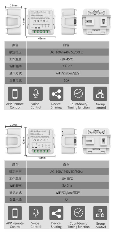 Conmutadores inteligentes wifi Control remoto y de voz con programación y automatización, monitoreo de energía, fácil instalación y configuración,