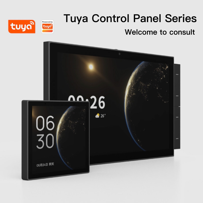 Panel de pantalla táctil de 10 pulgadas Wifi Smart Home Protocolos múltiples Control remoto inalámbrico Enchufe de control de voz incorporado