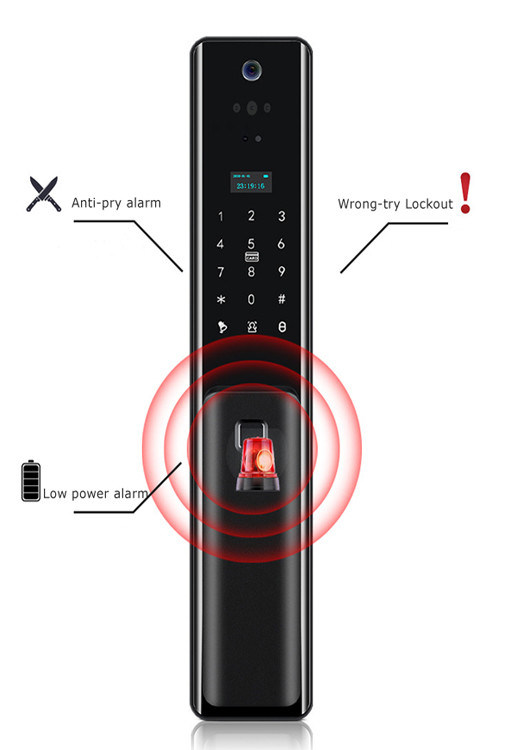 Seguridad en el hogar Cerraduras inteligentes de puertas 3D Reconocimiento facial Contraseña antipeeping múltiples funciones el sistema de seguridad más