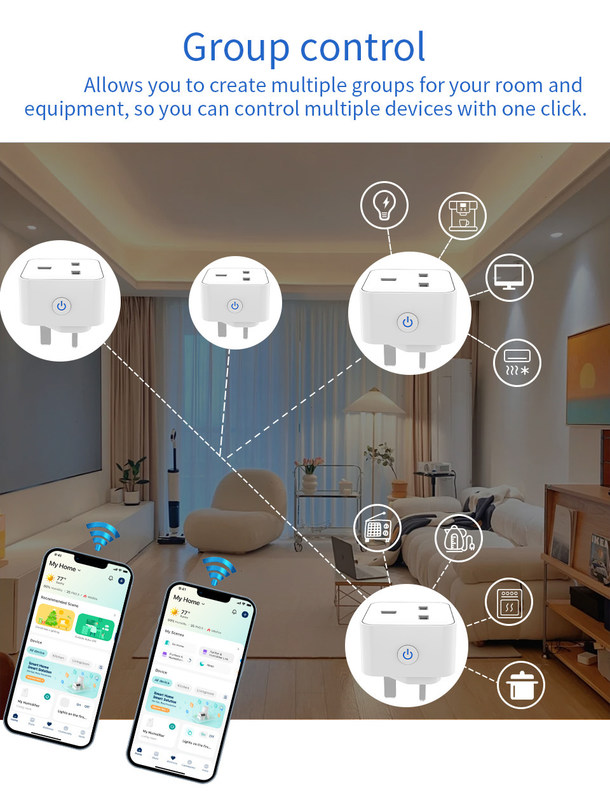 tuya wifi conexión inteligente conector de control remoto y de voz con funciones de programación y automatización soporte de control de voz Alexa