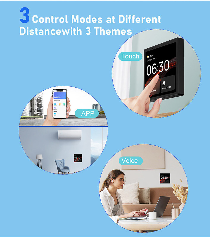 Controlador de pantalla inteligente de 4 pulgadas La solución perfecta de automatización del hogar inteligente conectada con todos los productos del hogar inteligente
