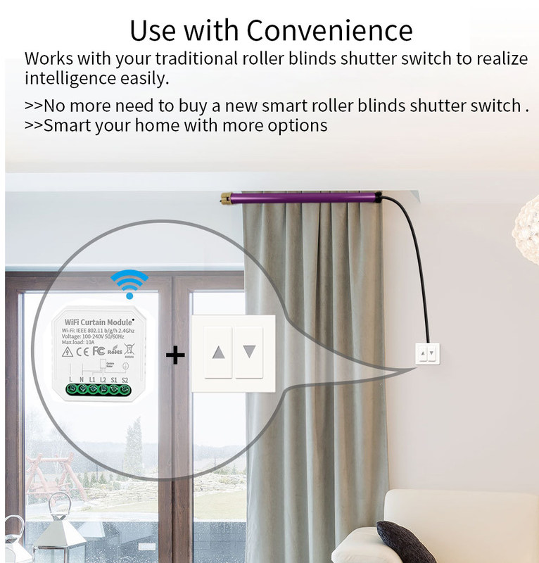 Interruptores inteligentes wifi Control remoto y de voz con programación y automatización, monitoreo de energía, fácil instalación y configuración
