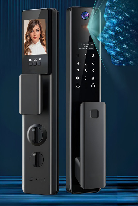 Interior Cat Eye Video Smart Security Lock 5 tipo de funciones de desbloqueo proporcionan la mayor seguridad sistema de seguridad para el hogar