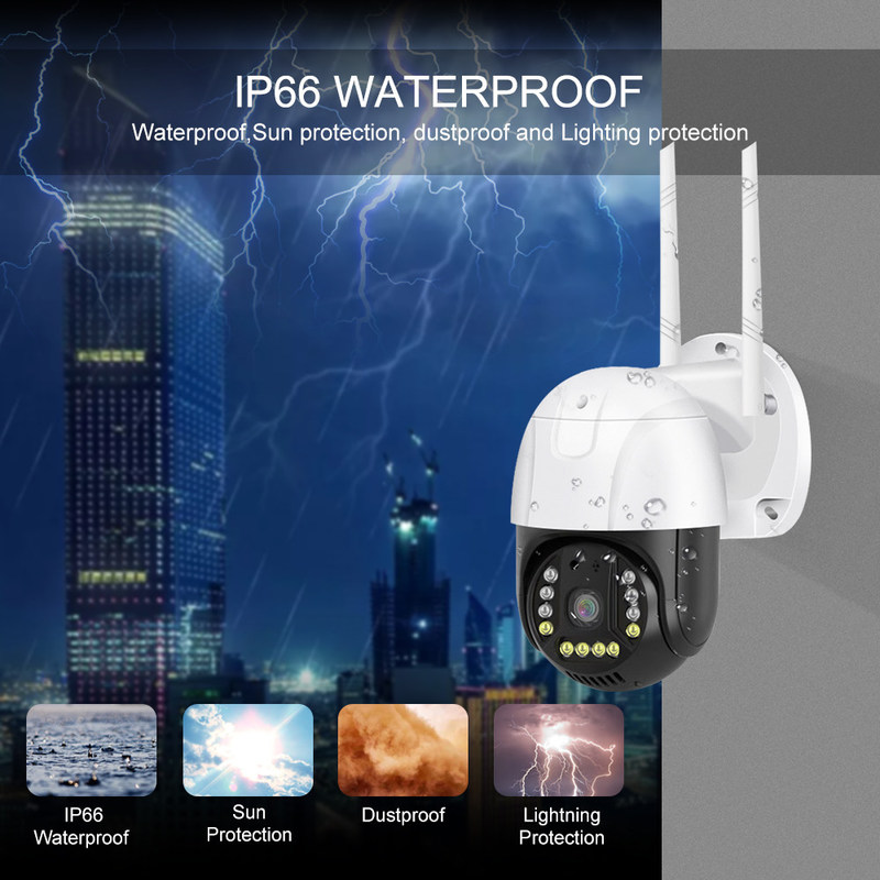 Wi-Fi/5G Smart Monitor Camera R L 350 grados / arriba y abajo 90 grados Acceso remoto