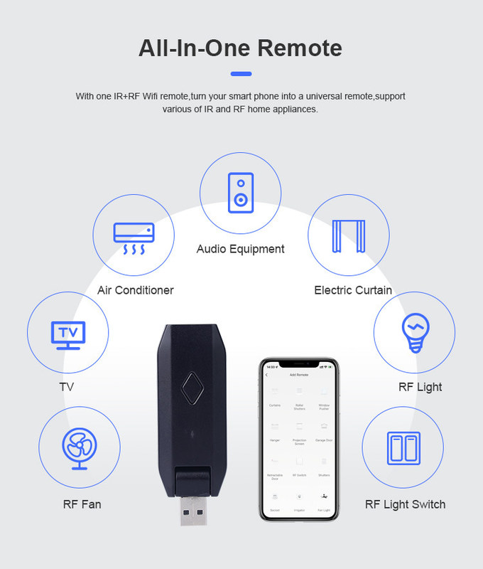 Versión USB universal Homekit Smart Switch Voltagem nominal 3V-5V fácil portátil y soporte de control remoto muchas funciones