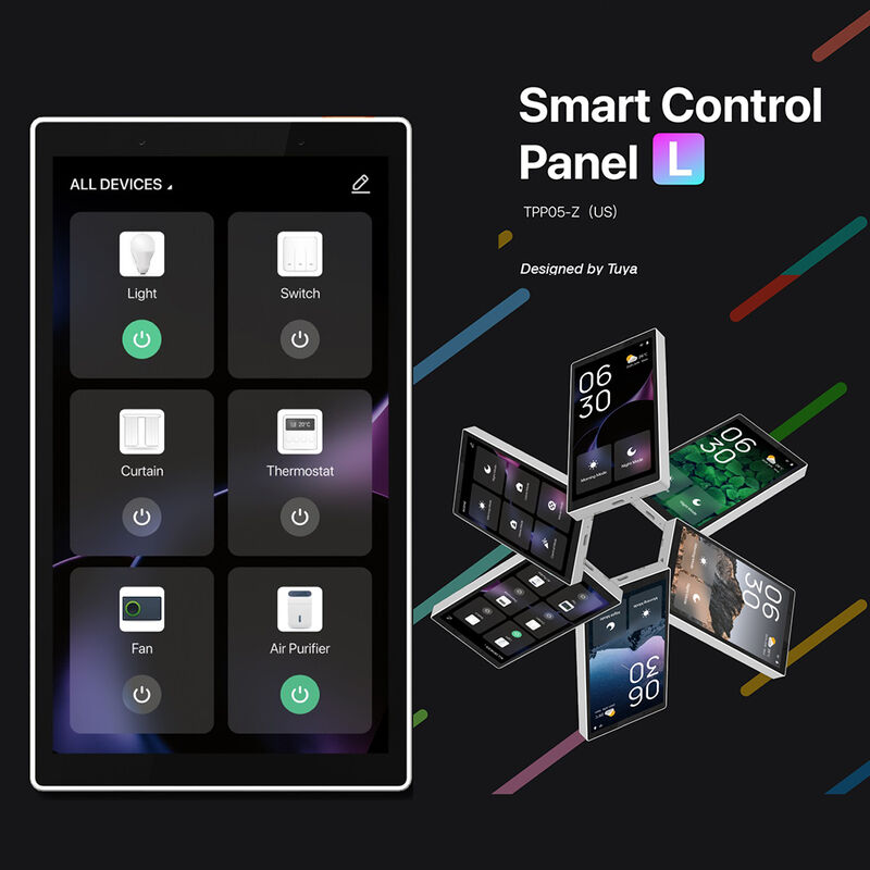SIXWGH Panel de Control Inteligente de 5 Pulgadas con Alexa Integrada, Pantalla Táctil, Cámara Impermeable de 7MP, Gateway Zigbee, Edge Computing, Hogar Inteligente