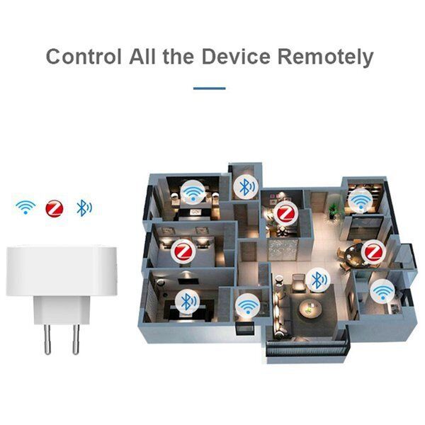 SIXWGH Tuya SmartLife Puerta de enlace multiprotocolo Zigbee 3.0 + para + BLE Mesh Hub Wi-Fi Funciona con Alexa / Google Home Dispositivos de conexión de la UE