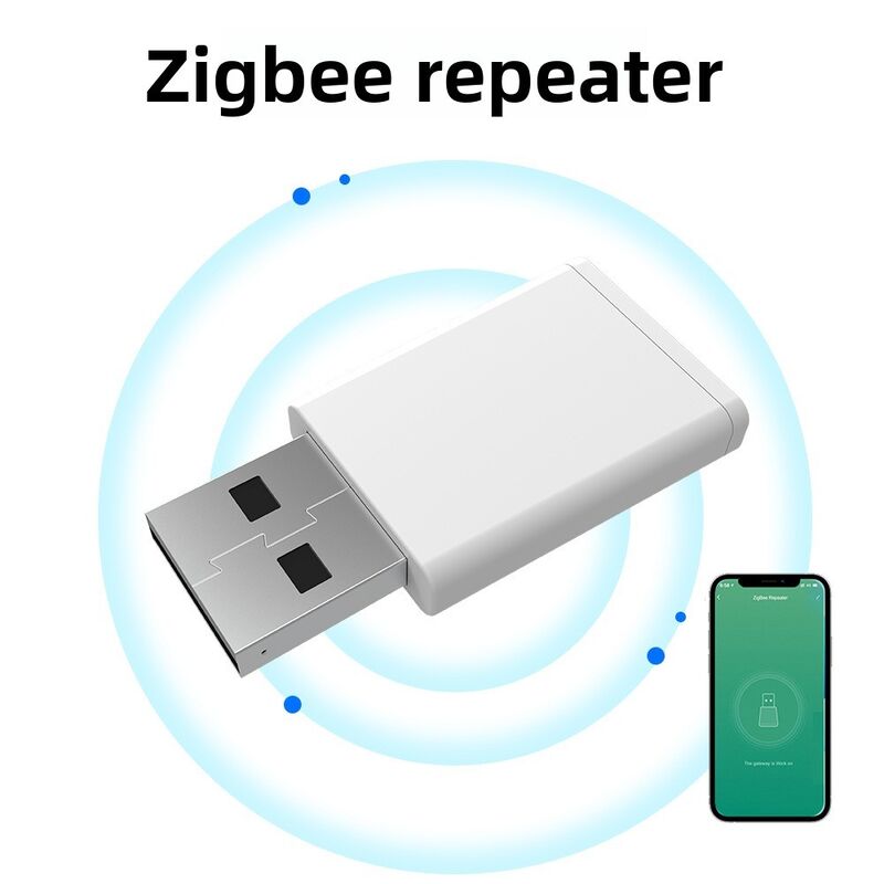 SIXWGH Tuya Zigbee 3.0 Repetidor USB / Amplificador de Señal Plug Play Extensor de Rango Hogar Inteligente Cobertura 30m Funciona con Alexa/Google App