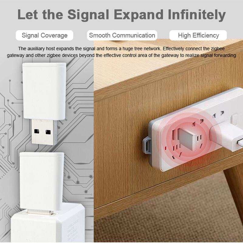 SIXWGH Tuya Zigbee 3.0 Repetidor USB / Amplificador de Señal Plug Play Extensor de Rango Hogar Inteligente Cobertura 30m Funciona con Alexa/Google App