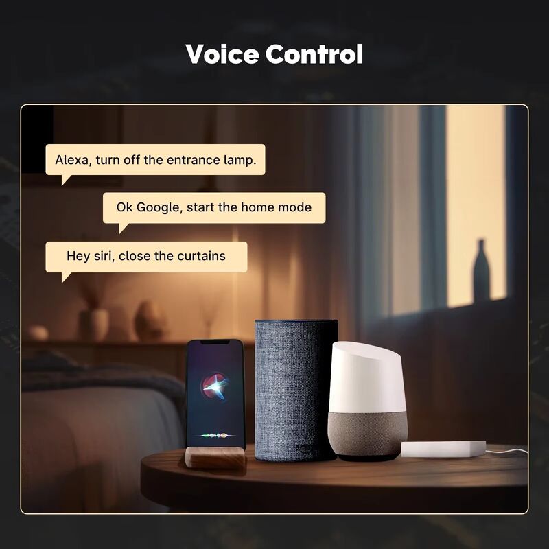 SIXWGH 3 en 1 Smart Home Gateway: Zigbee Hub + WiFi Router + Centro de control de voz Compatible con Apple Google Home Alexa y Tuya