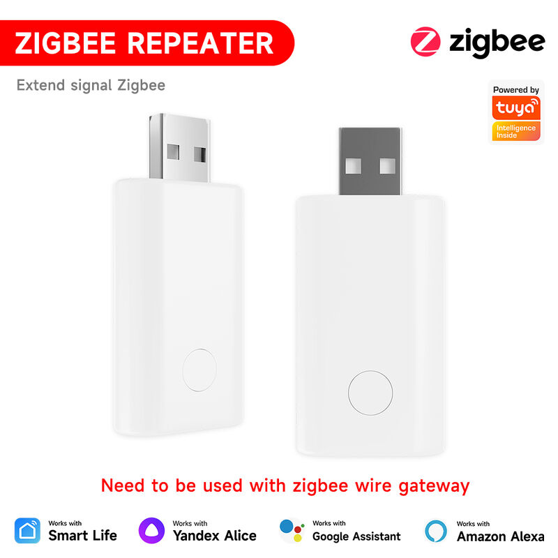 Repetidor Extensor Amplificador de Señal Zigbee SIXWGH Tuya Smart Gateway USB Plug & Play Extiende Rango 20-30m Red Mesh para Hogares Grandes