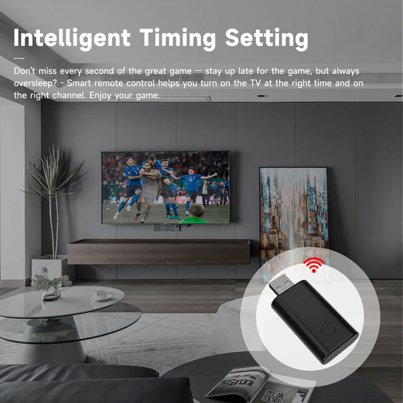 SIXWGH Universal IR WiFi control remoto con Alexa / Google Home Control de la aplicación Tuya OS Diseño giratorio para el Hub de hogar inteligente del hotel RV