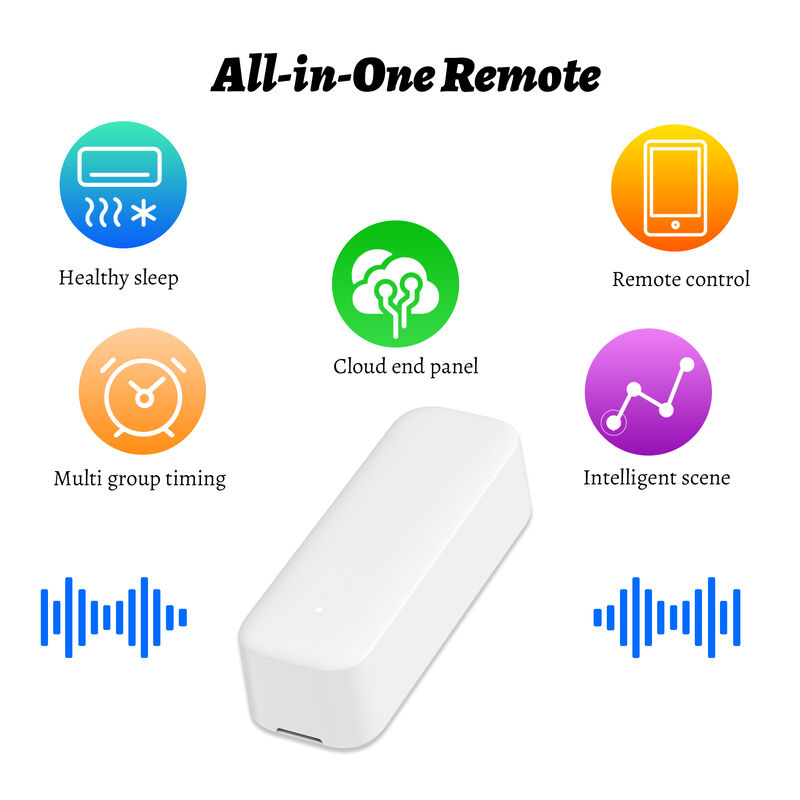 Control remoto IR inteligente de fábrica SIXWGH, control por aplicación Tuya, funciona con batería, diseño giratorio, logotipo personalizado OEM disponible