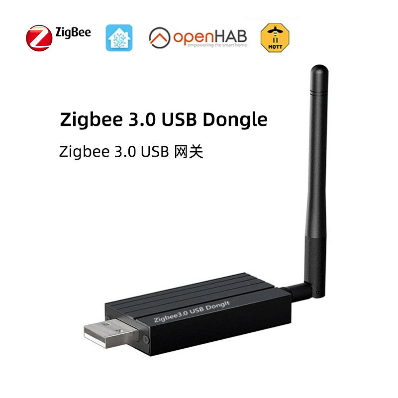SIXWGH Zigbee 3.0 USB Dongle Plus Universal Wireless Smart Home Gateway con ganancia de +20dBm para el asistente en el hogar Zigbee2MQTT, OpenHAB