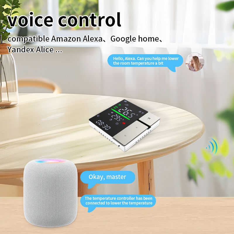 SIXWGH WIFI termostato inteligente, control por voz y termostato programable APP para uso doméstico y de oficina