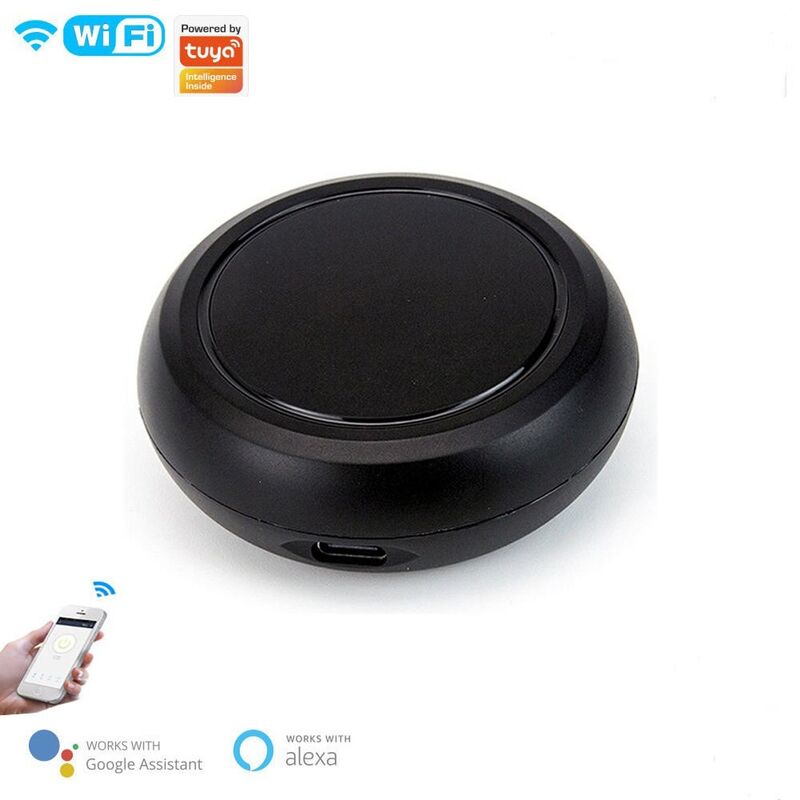OEM/ODM Smart IR RF Hub, Tuya White Label Universal Remote Control para la integración del sistema HVAC de un hogar inteligente con un hotel