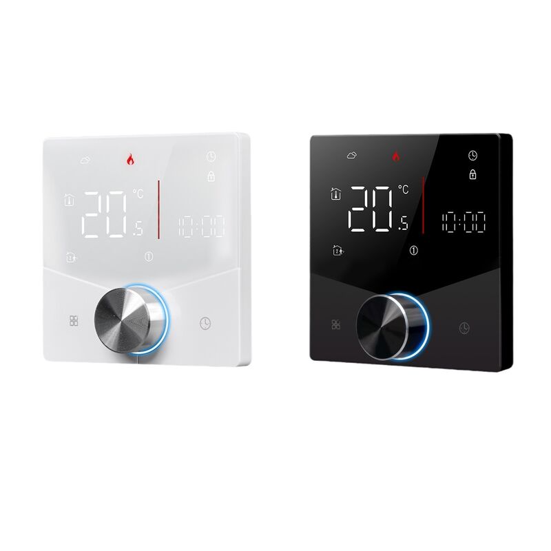 SIXWGH Tuya Smart WiFi Termostato calefacción eléctrica APP Control Asistente de voz compatible con el modo de ahorro de energía bloqueo infantil alto