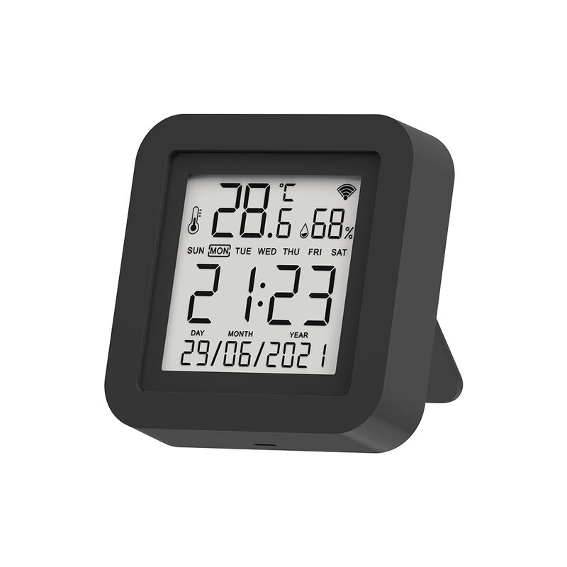 SIXWGH 3 en 1 Dispositivo de automatización del hogar inteligente Tuya Wi-Fi IR Control remoto Pantalla LCD Sensor de temperatura y humedad Control de voz