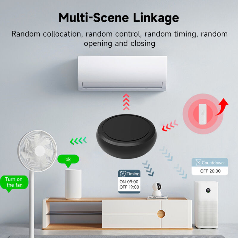 SIXWGH Universal Smart Remote Control Wi-Fi IR + RF Alexa Google Control de voz en el hogar 433/315MHz para la aplicación de vida inteligente de TV Fan Tuya