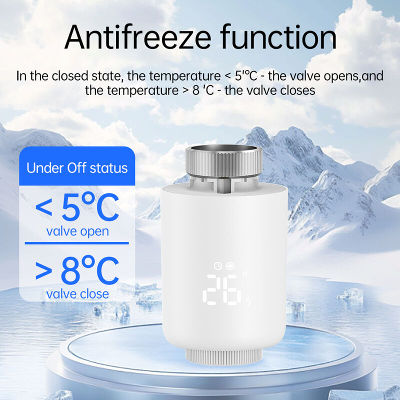 SIXWGH Tuya Zigbee 3.0 TRVL termostato inteligente OLED Actuador de radiador válvula controlador de temperatura programable Android Flip Home