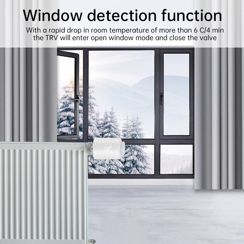 SIXWGH Tuya Zigbee 3.0 TRVL termostato inteligente OLED Actuador de radiador válvula controlador de temperatura programable Android Flip Home