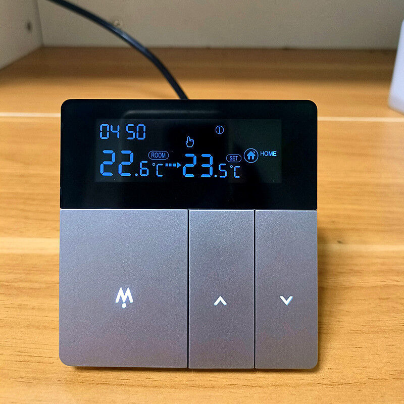 SIXWGH Smart WiFi Thermostat Tuya App Control de voz 16A Control de temperatura programable de carga LCD para hoteles de piso eléctrico
