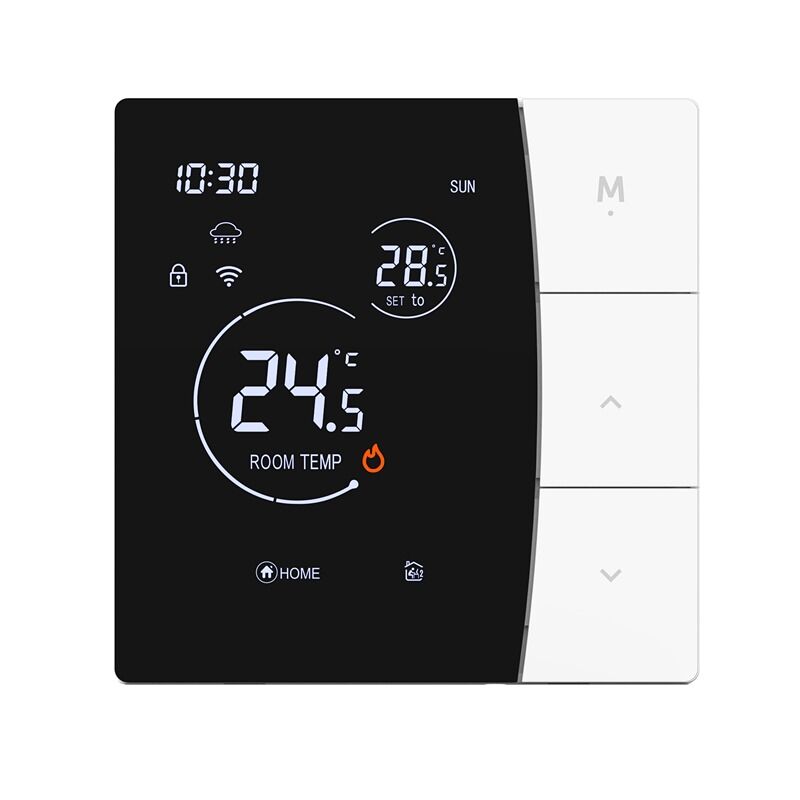 SIXWGH Termostato WiFi inteligente para uso en hoteles Tuya App Control de voz calefacción por suelo eléctrica 16A Control de temperatura LCD de carga