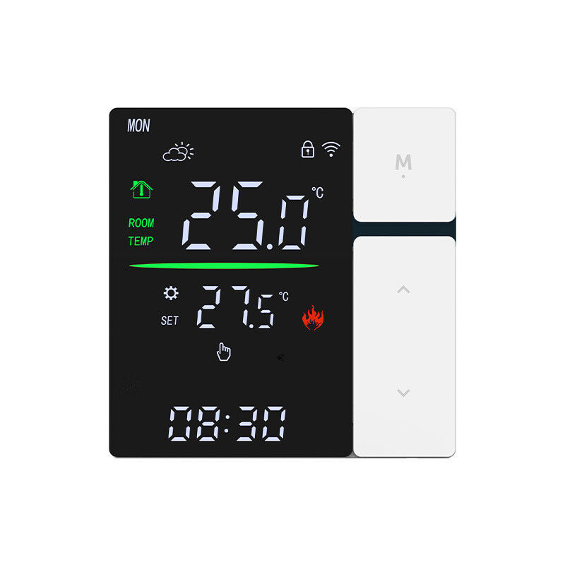 SIXWGH Controller de termostato WiFi inteligente para calefacción de agua Control de temperatura con pantalla táctil LED