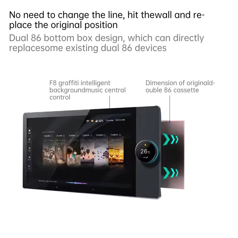 SIXWGH Lujo Actualización 10-pulgadas Panel de Control Hogar Inteligente Tuya WiFi Zigbee Gateway App Música de Fondo por Voz Múltiples Escenarios Barra