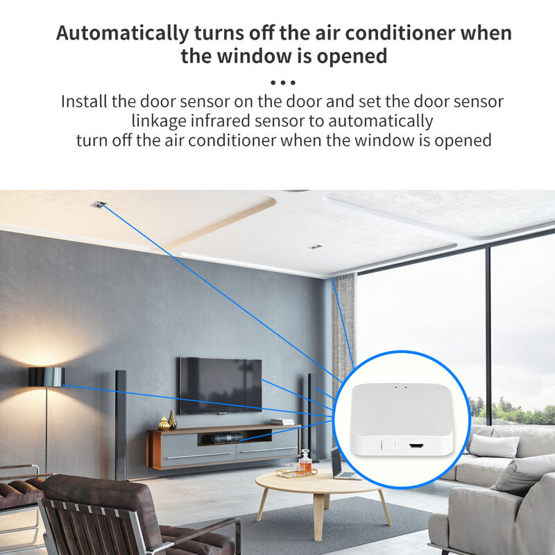 SIXWHG Tuya Smart Life Alexa Smart Home Gateway Hub Multifuncional Control de inteligencia de toda la casa para dispositivos Zigbee Bluetooth