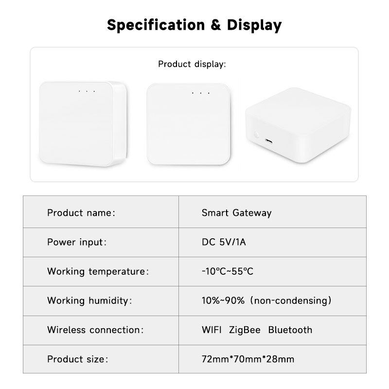 SXIWGH Puerta de enlace multimodo al por mayor ZigBee 3.0 para Blue Tooth WiFi Hub Centro de control de hogar inteligente Compatible Tuya Google Home