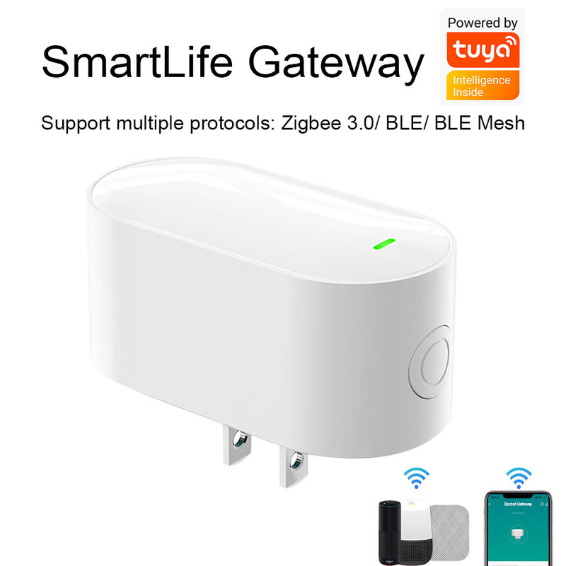 SIXWGH Smart Life Tuyz Zigbee para Bluetooth Gateway Hub 3 en 1 Cargador USB multiprotocolo Alexa / Google Home Dispositivos domésticos inteligentes