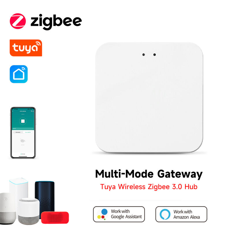 Tuya Multi-Mode Gateway, Zigbee 3.0 & Bluetooth Mesh Hub, Smart Home Control Center, APP Remote Control, Voice Control with Alexa Google Assistant, Supports Up to 128 Sub-Devices