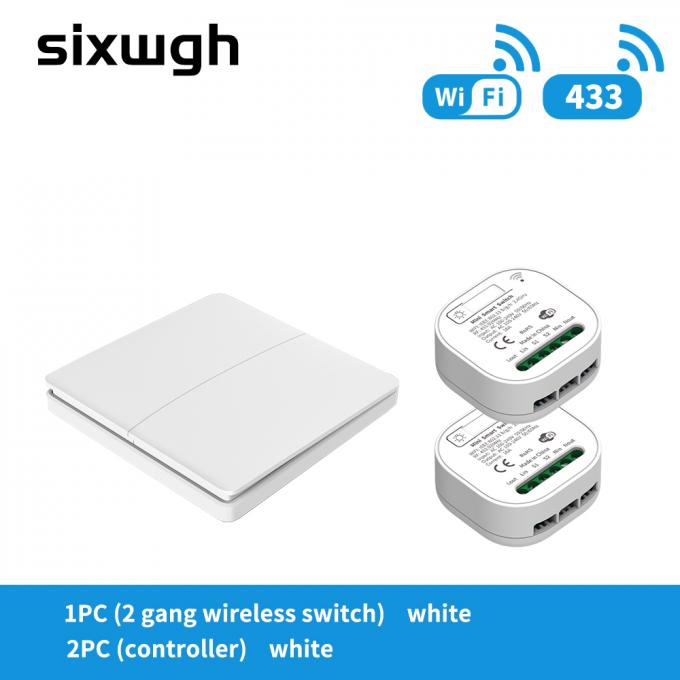 Interruptor elegante teledirigido del contador de tiempo del App de Tuya del interruptor de SIXWGH 16A WIFI 4