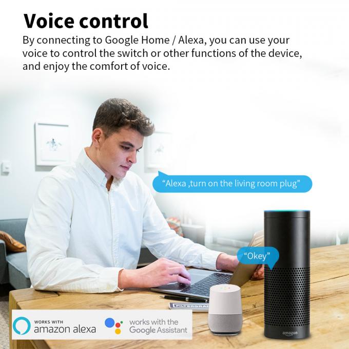 Zócalo remoto del interruptor de Tuya Smart Wifi del enchufe de la UE del zócalo de la bombilla de Zigbee 1