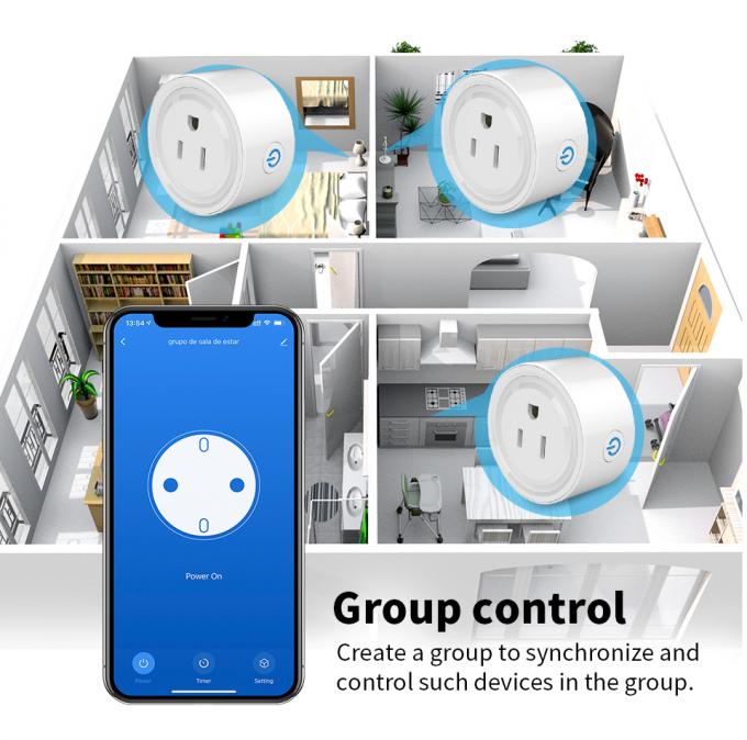 Zócalo al aire libre inalámbrico elegante de Zigbee de la automatización casera del enchufe de pared de Wifi del enchufe de los E.E.U.U. 3