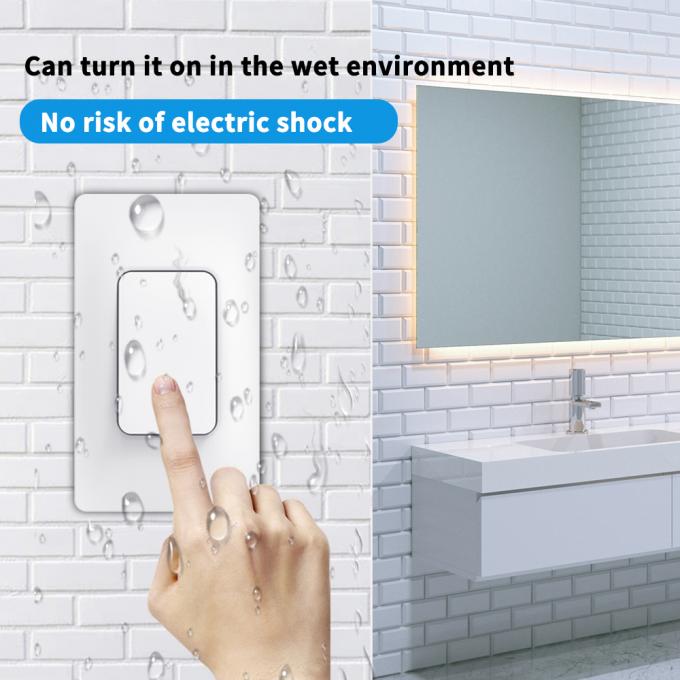La pared inalámbrica de SIXWGH 433Mhz cambia el interruptor de la luz teledirigido impermeable autopropulsado 2