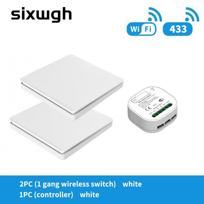 Interruptor elegante teledirigido del contador de tiempo del App de Tuya del interruptor de SIXWGH 16A WIFI 3