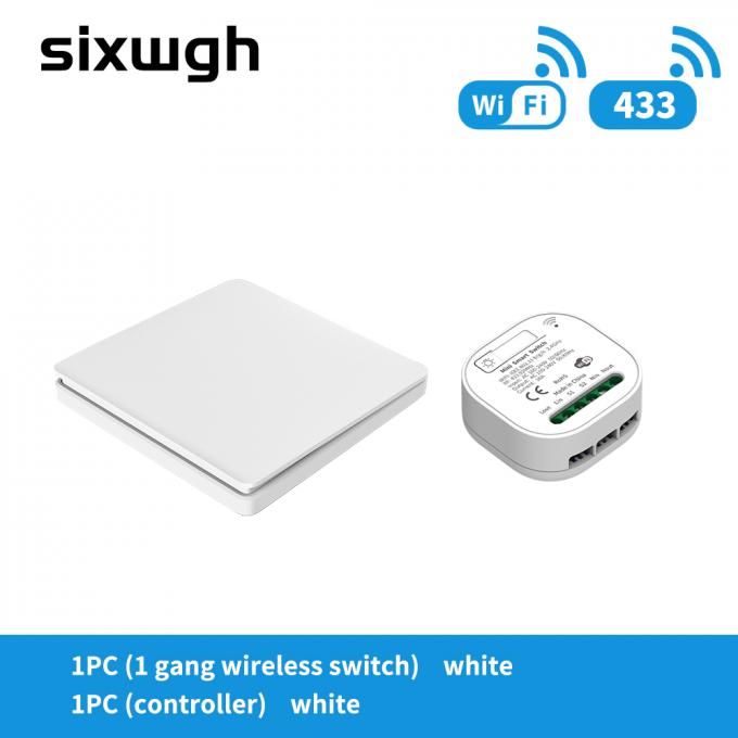 Interruptor elegante teledirigido del contador de tiempo del App de Tuya del interruptor de SIXWGH 16A WIFI 2