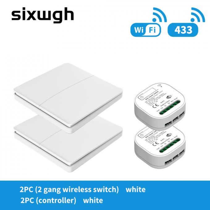 Interruptor elegante teledirigido del contador de tiempo del App de Tuya del interruptor de SIXWGH 16A WIFI 5