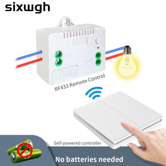 Interruptor inalámbrico inalámbrico del interruptor RF433MHZ RF de la pared de SIXWGH 1
