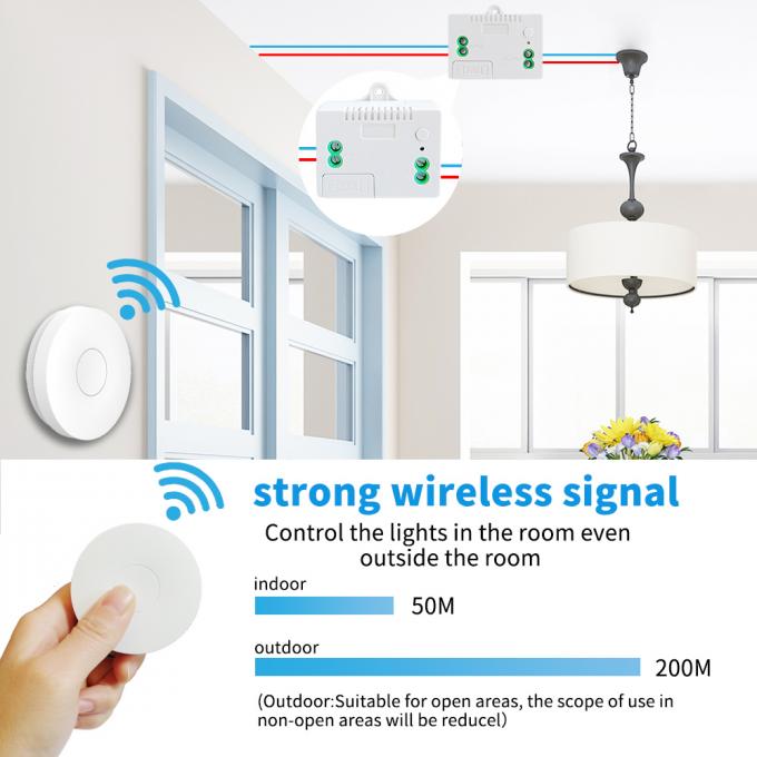 Interruptor inalámbrico inalámbrico del interruptor RF433MHZ RF de la pared de SIXWGH 4