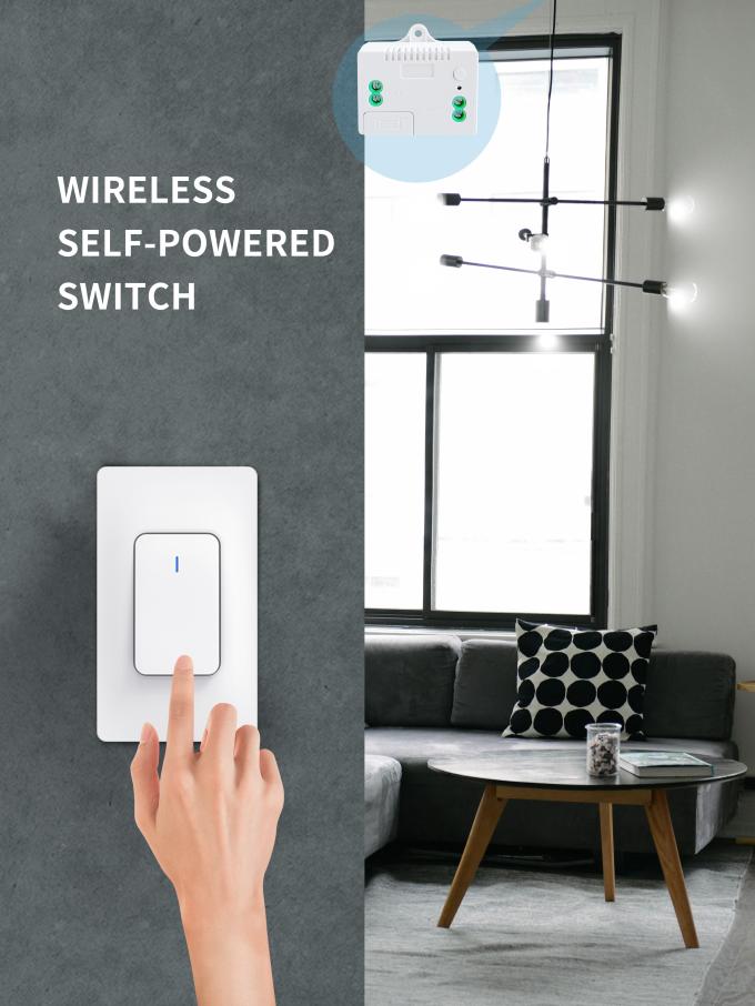 La pared inalámbrica de SIXWGH 433Mhz cambia el interruptor de la luz teledirigido impermeable autopropulsado 0